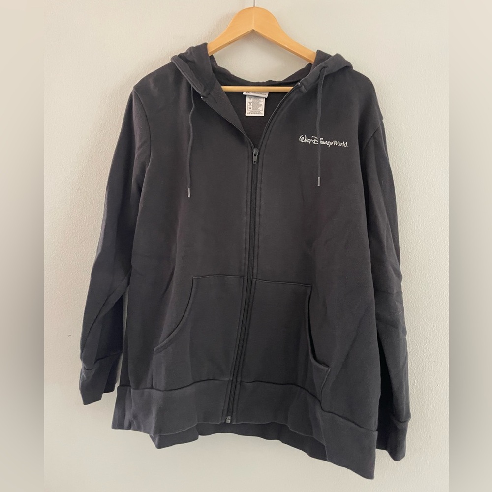 Disney Parks Black Zip Up Hoodie Jacket